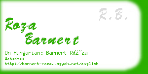 roza barnert business card